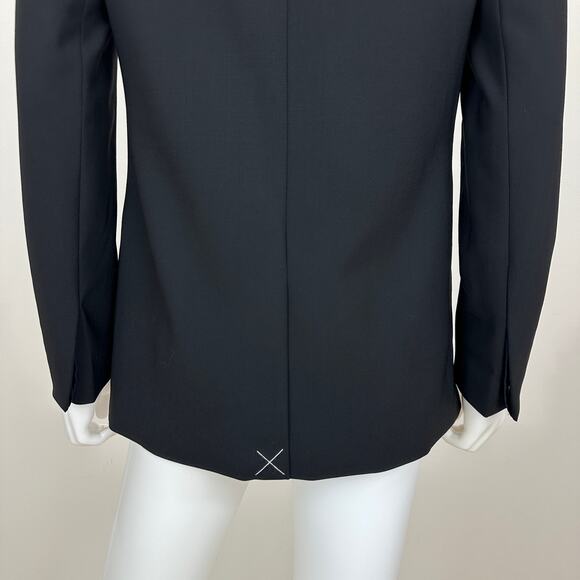 J.Crew Sommerset Blazer Jacket Italian Stretch Wool Black Oversized US 0 NWT - Picture 12 of 16